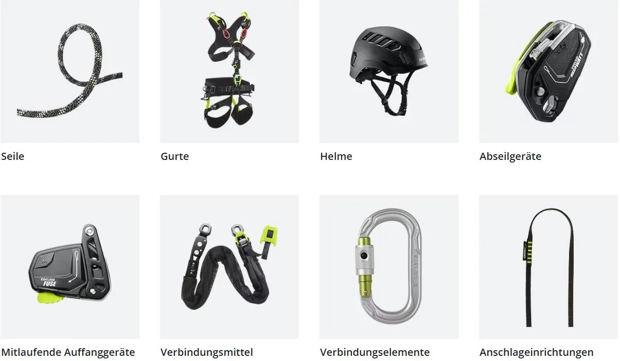 PSAgA, Absturzsicherung, Auffanggerät, Höhenarbeit